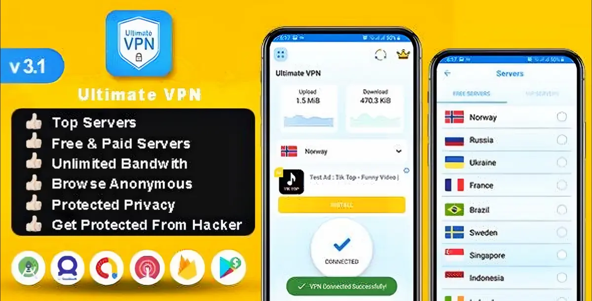 VPN App & Security unblock Proxy App Source Code